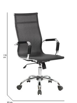 Sedia con ruote Dardit, , 63x54h106/116 cm<Dmora Outlet