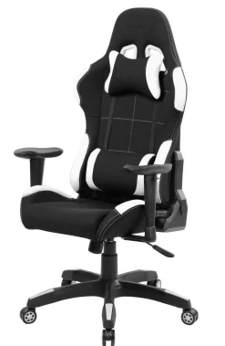 Sedia con ruote Daren, 57x72h124/134 cm, Nero e Bianco<Dmora Cheap
