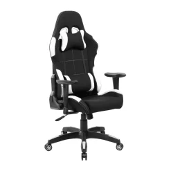 Sedia con ruote Daren, 57x72h124/134 cm, Nero e Bianco<Dmora Cheap