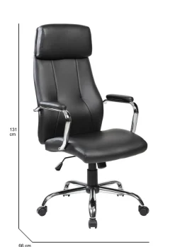 Sedia con ruote Dariatt, 66x62h121/131 cm,<Dmora Cheap