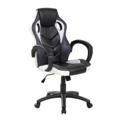 Sedia con ruote Darlanc, 66x61h104/114 cm, Nero e Bianco<Dmora Best Sale