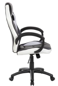 Sedia con ruote Darlanc, 66x61h104/114 cm, Nero e Bianco<Dmora Best Sale