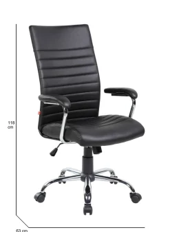 Sedia con ruote Ddim, 63x65h108/118 cm,<Dmora Shop