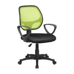 Sedia con ruote Ddjidj, 56x57h88/100 cm, Nero e Verde<Dmora Fashion