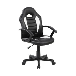 Sedia con ruote Dfaraon, 56x55h89/100 cm, Nero e Bianco<Dmora Fashion