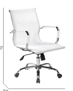 Sedia con ruote Dfrosi, , 62x54h92/102 cm<Dmora Discount