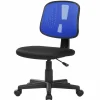 Sedia con ruote Dlazeti, 49x43h81/93 cm, Nero e Blu<Dmora Cheap