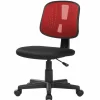 Sedia con ruote Dlazeti, 49x43h81/93 cm, Nero e Rosso<Dmora Online