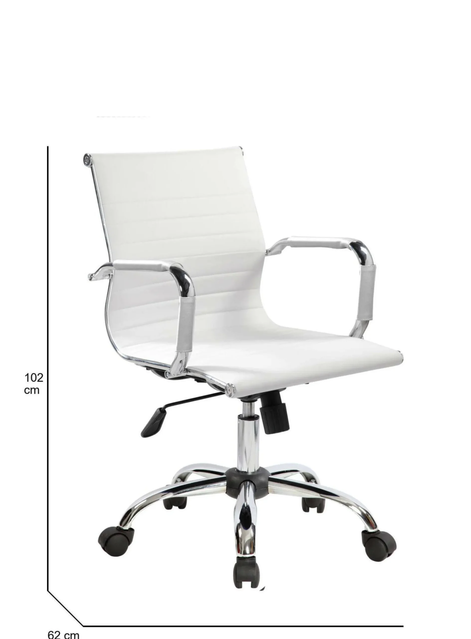 Sedia con ruote Dlemmen, , 62x54h92/102 cm<Dmora Flash Sale