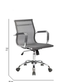 Sedia con ruote Dmannin, , 62x54h92/102 cm<Dmora Online