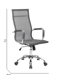 Sedia con ruote Dmannin, , 63x54h106/116 cm<Dmora Discount