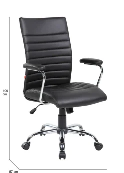 Sedia con ruote Doliveri, 57x59h100/109 cm,<Dmora Clearance