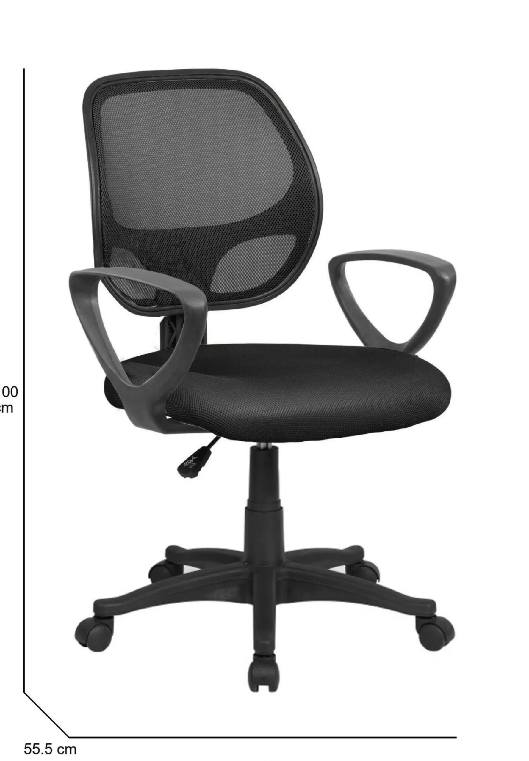 Sedia con ruote Filiberta, 56x57h88/100 cm,<Dmora Best Sale