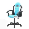Sedia con ruote Miranda, 56x55h89/100 cm, Azzurro e Bianco<Dmora Cheap