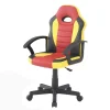 Sedia con ruote Miranda, 56x55h89/100 cm, Rosso e Giallo<Dmora Best Sale