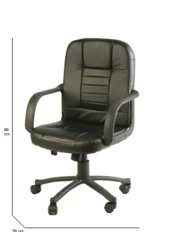 Sedia con ruote Ogni, , 56x59h88/99 cm<Dmora Hot