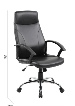 Sedia con ruote Triangolo, , 64x61h110/120 cm<Dmora New