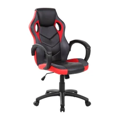 Sedia con ruote Urbana, 66x61h104/114 cm, Nero e Rosso<Dmora Discount