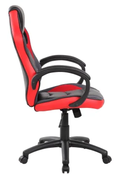 Sedia con ruote Urbana, 66x61h104/114 cm, Nero e Rosso<Dmora Discount