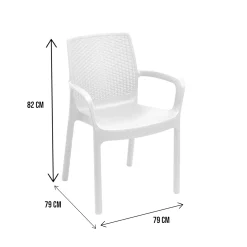 Sedia da esterno Anacleto, 54x60h82 cm,<Dmora Discount