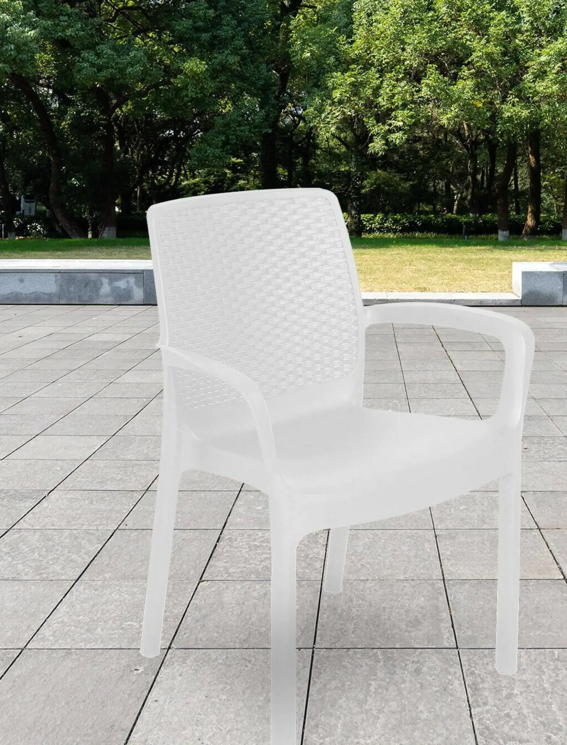 Sedia da esterno Asha, 54x60h82 cm,<Dmora Clearance