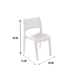 Sedia da esterno Dantonin, 50x51h82 Cm,<Dmora Fashion