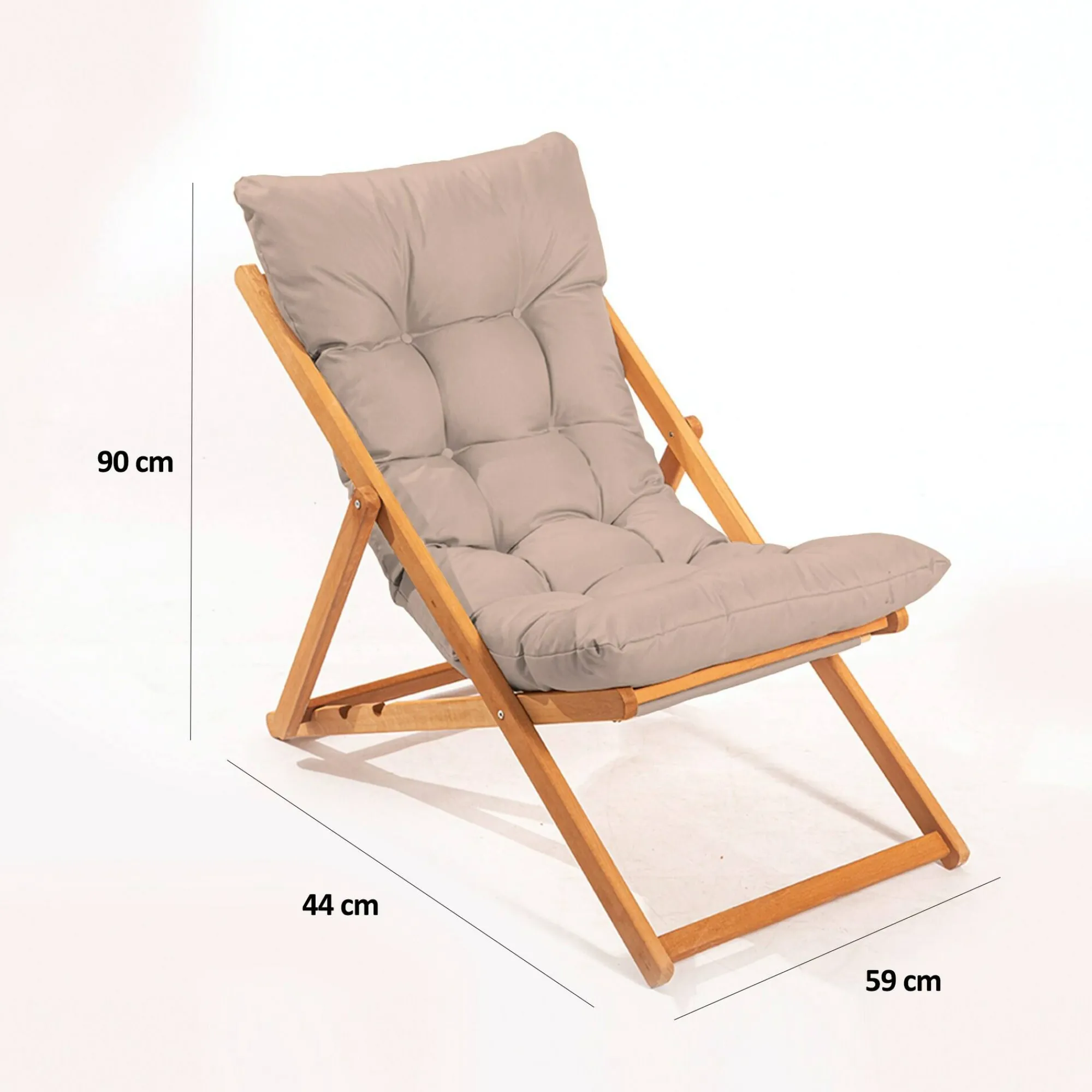 Sedia da esterno Dphilchukwuan, 59x44 h90 cm,<Dmora Clearance