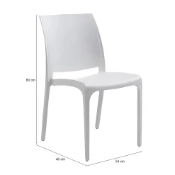 Sedia da esterno Dusanbe, 54x46 h80 cm,<Dmora Flash Sale
