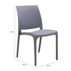 Sedia da esterno Tambora, 54x46 h80 cm,<Dmora Outlet