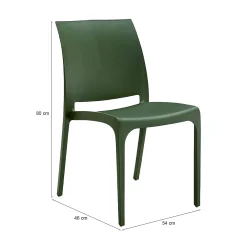 Sedia da esterno Tambora, 54x46 h80 cm,<Dmora Best