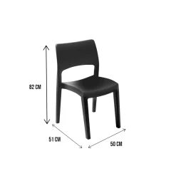 Sedia da esterno Zircone, 50x51h82 Cm,<Dmora Flash Sale