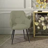 Sedia Editor, 58x63 h86 cm, Nero e Verde<Dmora Online