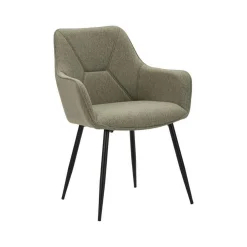 Sedia Editor, 58x63 h86 cm, Nero e Verde<Dmora Online