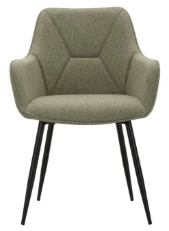 Sedia Editor, 58x63 h86 cm, Nero e Verde<Dmora Online