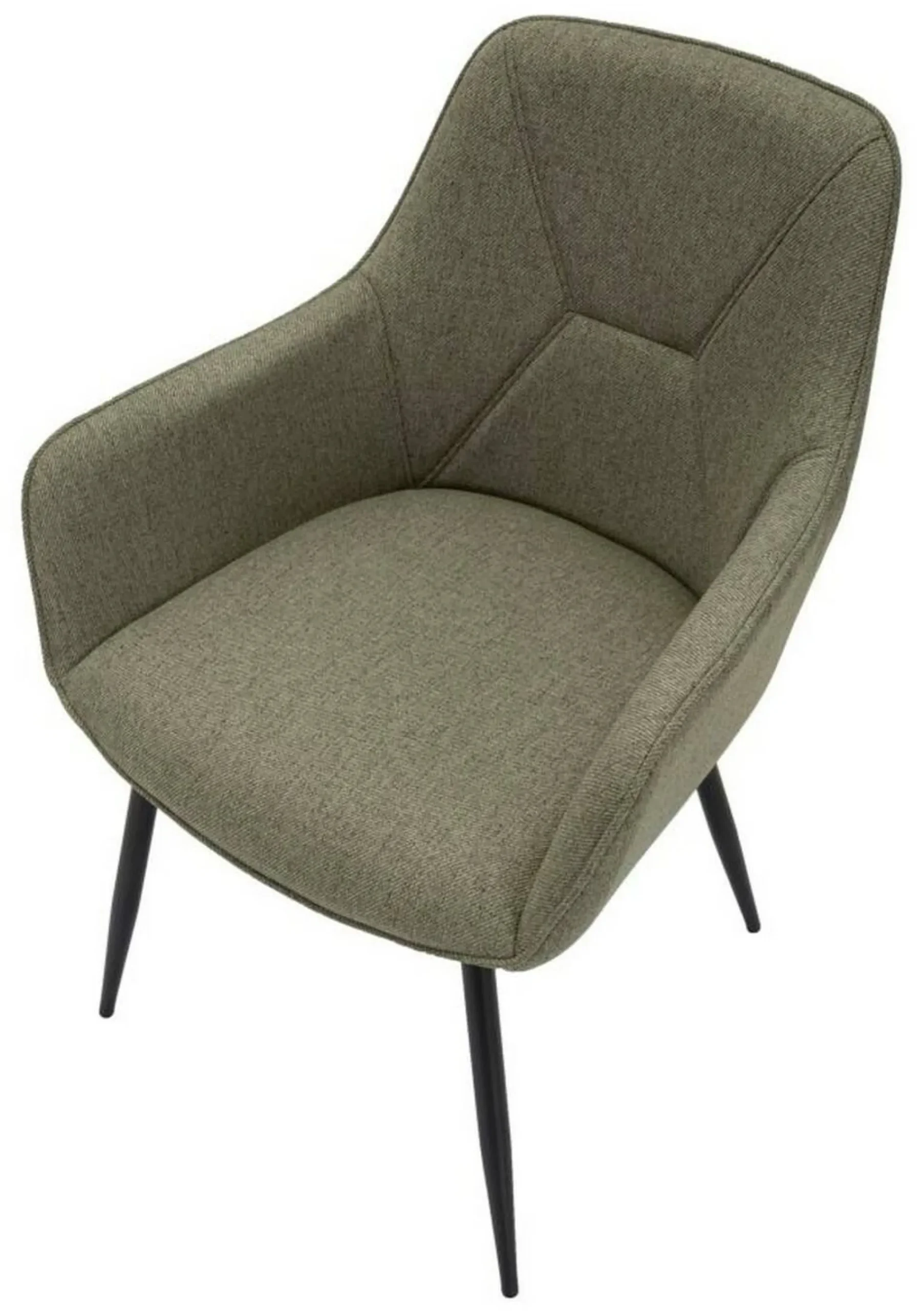 Sedia Editor, 58x63 h86 cm, Nero e Verde<Dmora Online