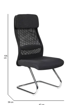 Sedia Fulgenzia, 58x47h105 cm,<Dmora Shop