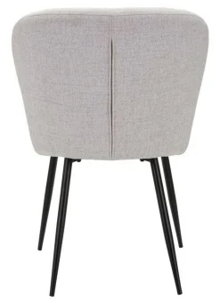 Sedia Leo, 58x61 h85 cm, Nero e Grigio<Dmora Cheap