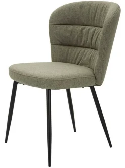 Sedia Leo, 58x61 h85 cm, Nero e Verde<Dmora Sale