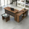 Set da ufficio Dgiammarc, Noce e Antracite<Dmora Online