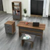 Set da ufficio Dgiampagli, Noce e Antracite<Dmora Online