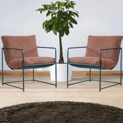 Set di 2 poltrone Appare, 61x67h75 cm,<Dmora Fashion