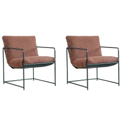 Set di 2 poltrone Appare, 61x67h75 cm,<Dmora Fashion