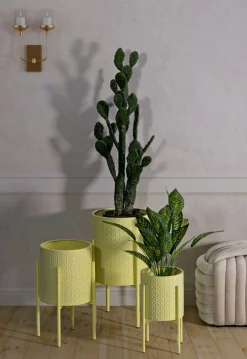 Set di 3 portavasi Cisterna, 36x36 h57 cm,<Dmora Fashion