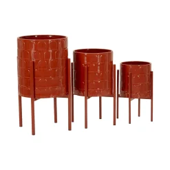 Set di 3 portavasi Cisterna, 36x36 h57 cm,<Dmora Store