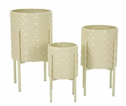 Set di 3 portavasi Cisterna, 36x36 h57 cm,<Dmora Best