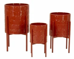 Set di 3 portavasi Cisterna, 36x36 h57 cm,<Dmora Store