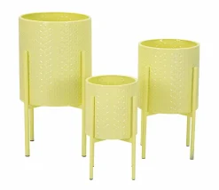 Set di 3 portavasi Cisterna, 36x36 h57 cm,<Dmora Fashion