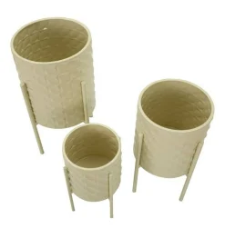Set di 3 portavasi Cisterna, 36x36 h57 cm,<Dmora Best