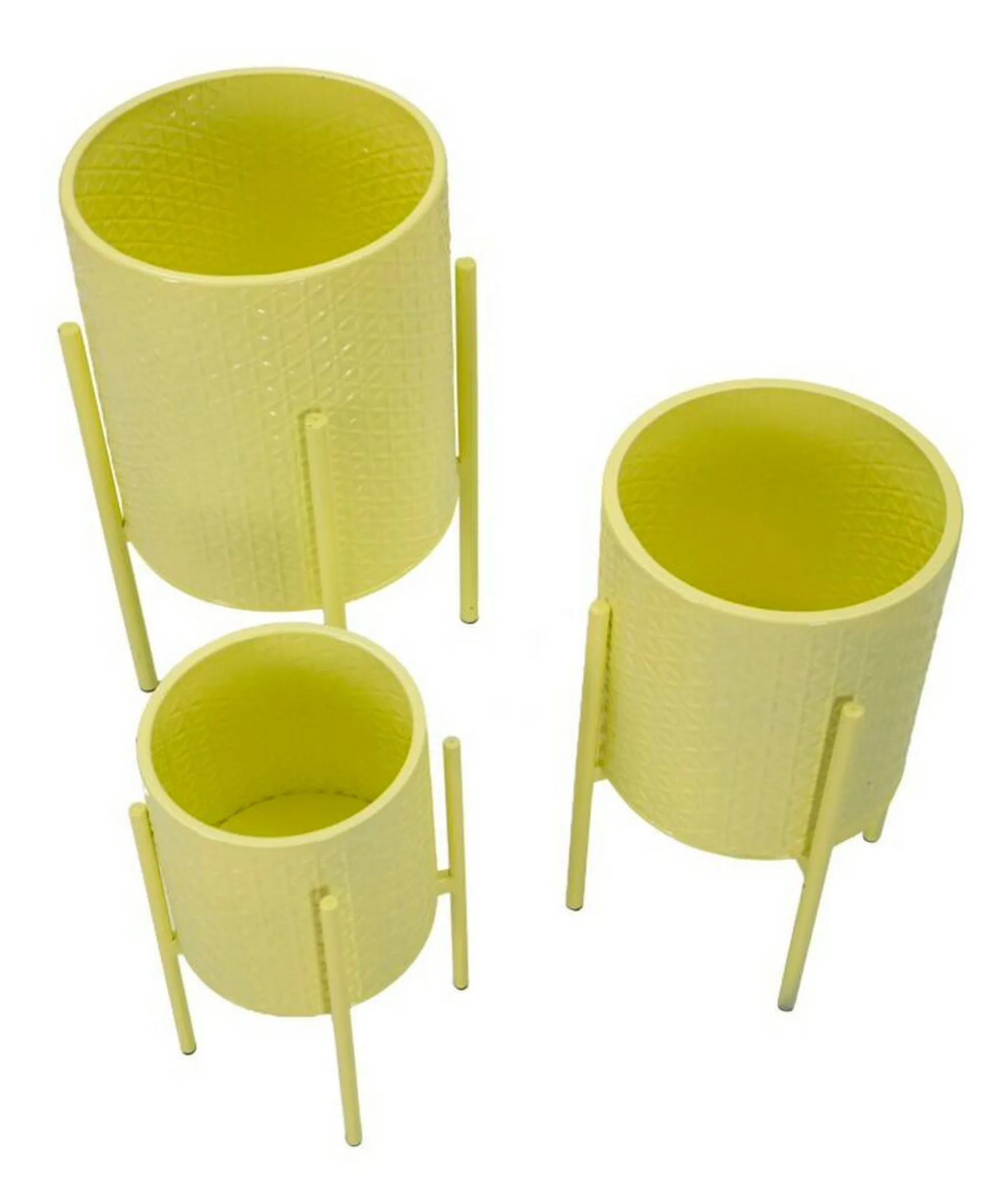 Set di 3 portavasi Cisterna, 36x36 h57 cm,<Dmora Fashion