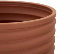 Set di 3 portavasi Cisterna, 36x36 h57 cm, Terracotta e Nero<Dmora Store